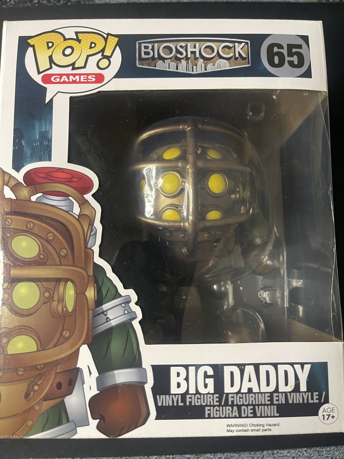 Funko Pop Games Bioshock Big Daddy Supersized #65 Vinyl Figure New In Box Rare
