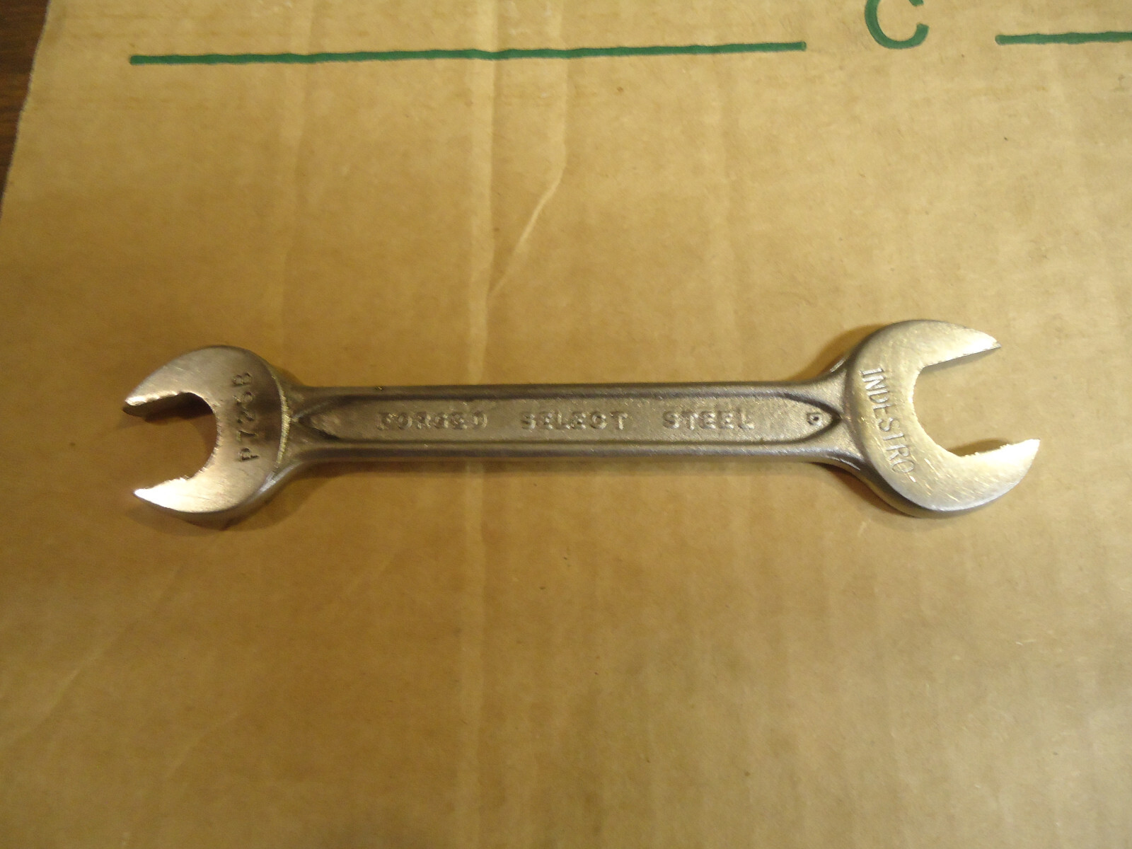 Vintage Indestro P 725-B 9/16” X 1/2” Double Open End Wrench P725B  J