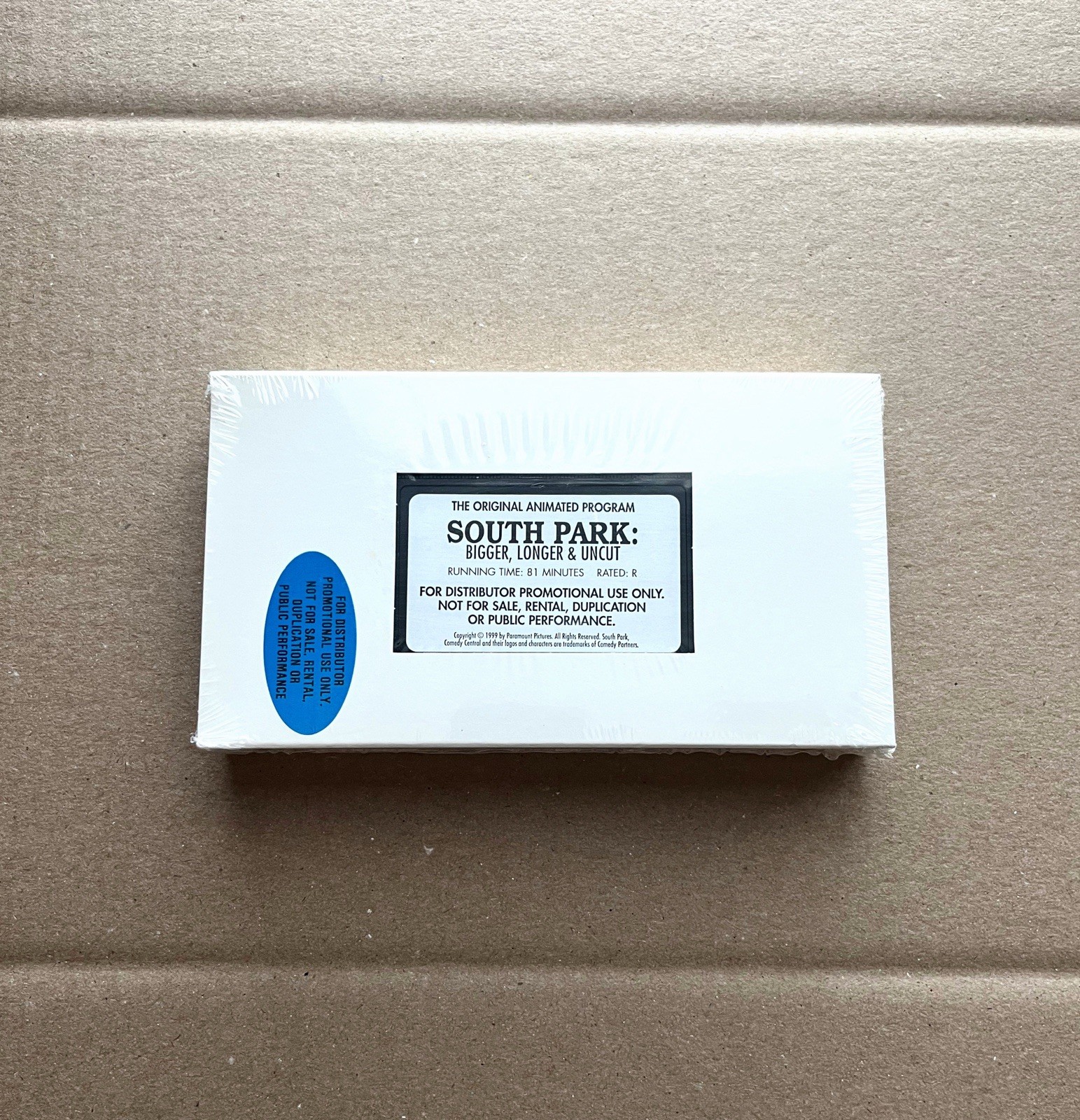South Park: Bigger, Longer & Uncut Promo Screener VHS 1999 Sealed Rare