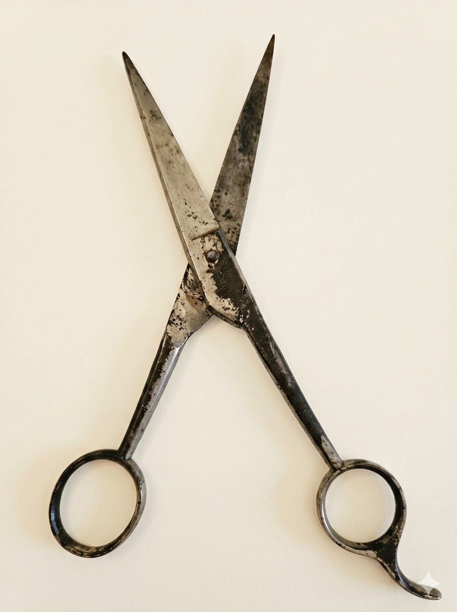 Vintage Weyersberg Solingen Germany Barber Scissors Shears King Crown Mark 7.5\