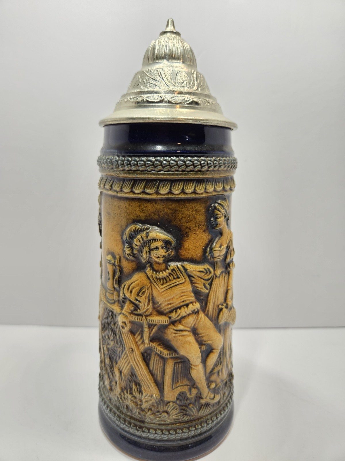 Vintage GERZ Lidded Beer Mug Stein 10
