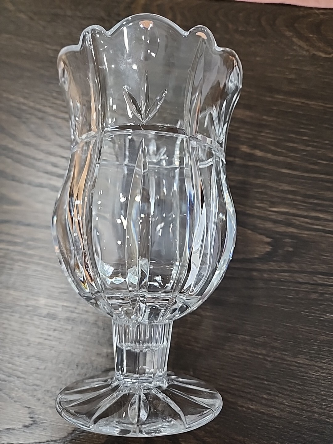 Crystal Pedestal Vase