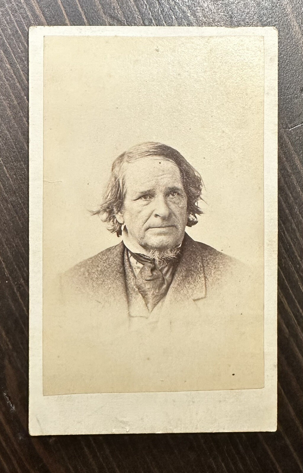 Very Rare 1860s Photo Humorist Benjamin Penhallow Shillaber JW Black CDV Famous Very Rare 1860s Photo Humorist Benjamin Penhallow Shillaber JW Black CDV Famous