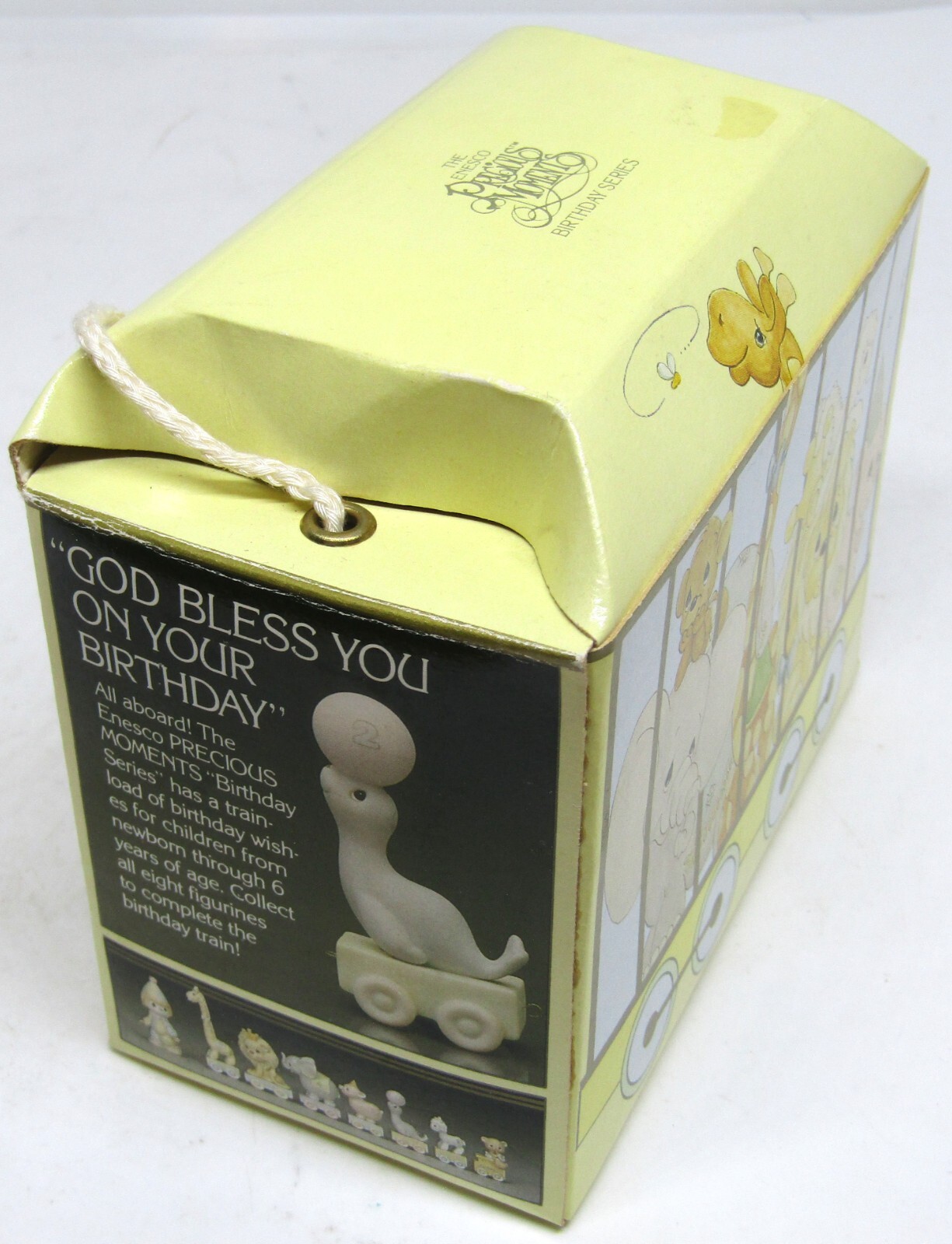 Vintage 1985 Enesco Precious Moments Birthday Train Series 2 Year Old- SEAL