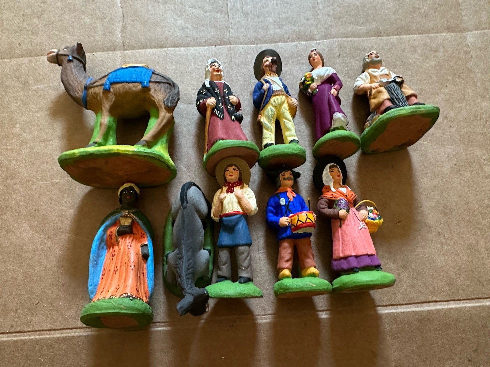 10 vintage france French C. Carbonel small figures 2 10 vintage france French C. Carbonel small figures 2