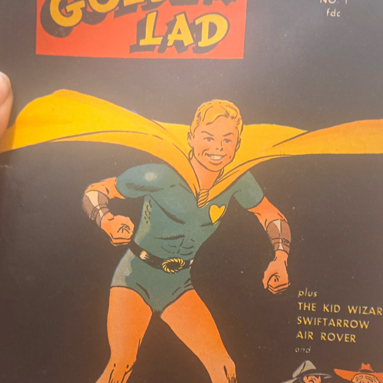Golden Lad #1 fdc Single Issue by Bruce Elliott, Cover Mort Meskin