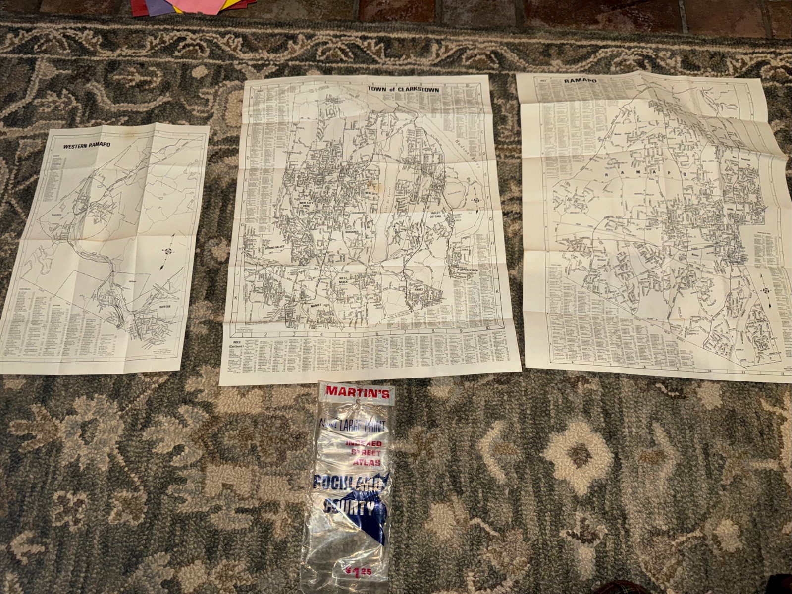 VTG Martin’s  Rockland County NY Street Atlas w/Bag Clarkstown Ramapo Clarkstown