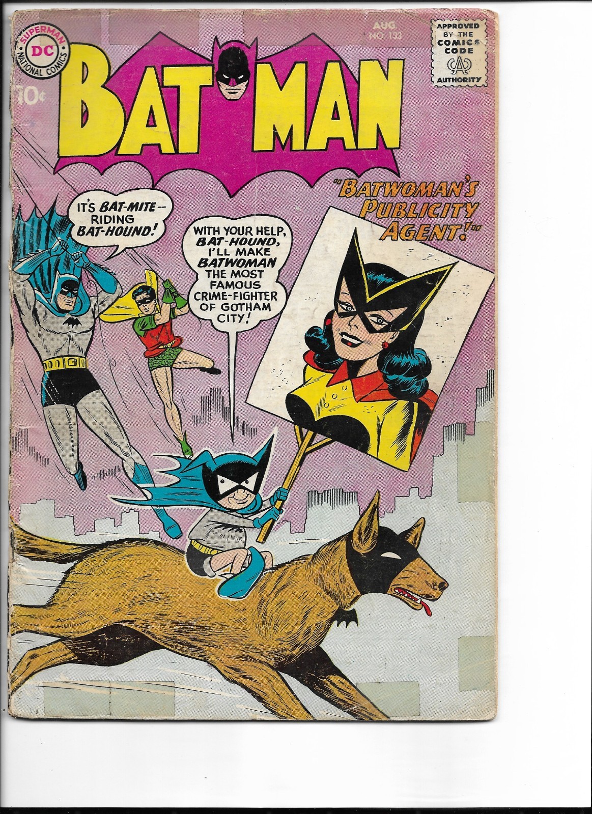 Batman #133 1960 DC Comics 1st Bat-Mite in Batman 1st App of Kite-Man Batman #133 1960 DC Comics 1st Bat-Mite in Batman 1st App of Kite-Man