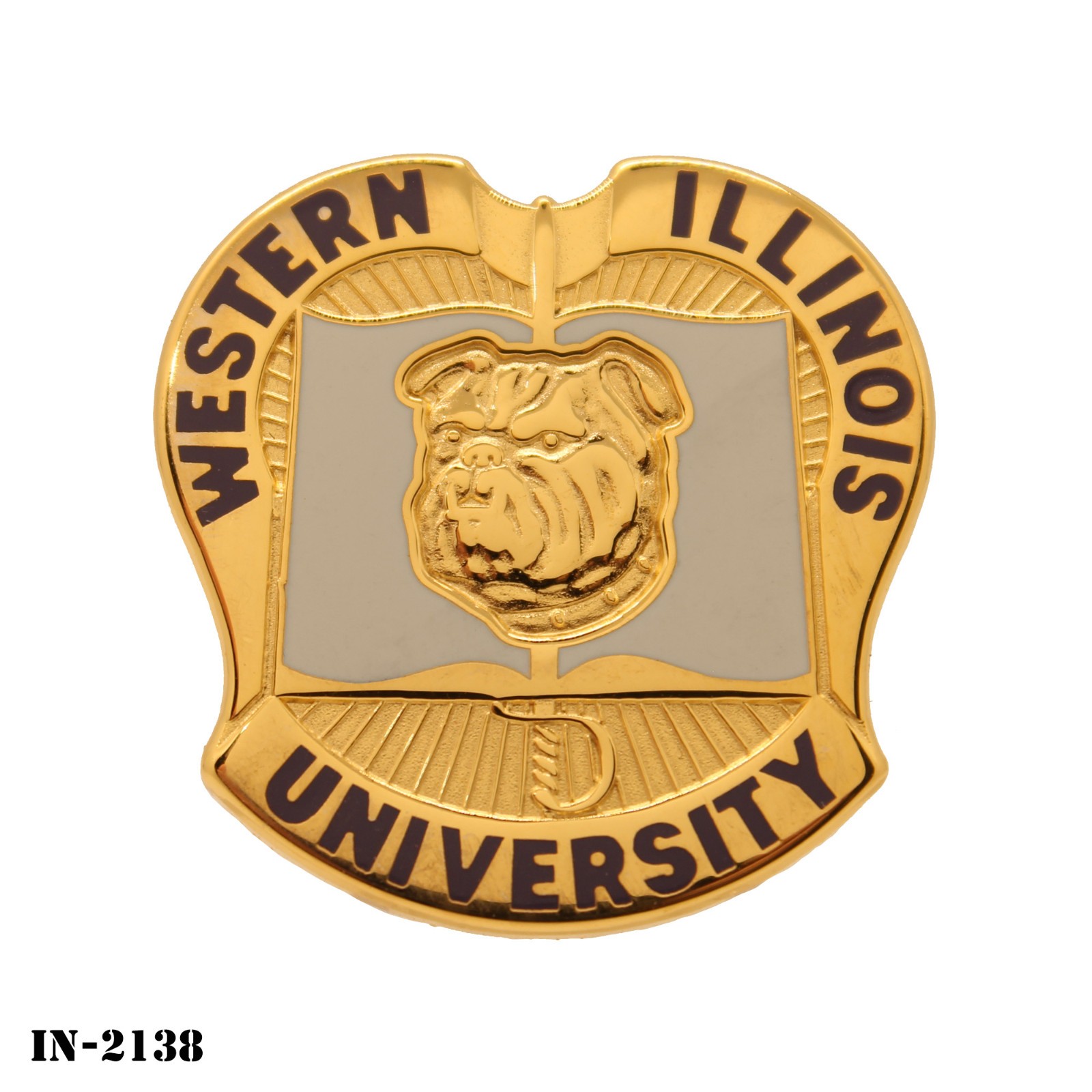 Western Illinois University ~ US Army ROTC DUI Crest Pin ~ Vanguard ~ NEW
