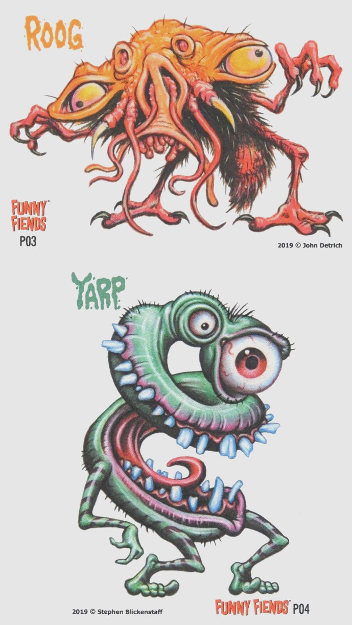 FUNNY FIENDS SERIES 1 PROMO CARD PAIR SIDEKICK 2019