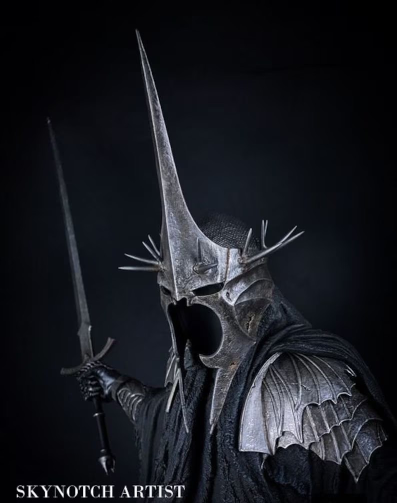 Lord of the rings The Witch King of Angmar Cosplay Costume Dark Nazgul Full Suit Lord of the rings The Witch King of Angmar Cosplay Costume Dark Nazgul Full Suit