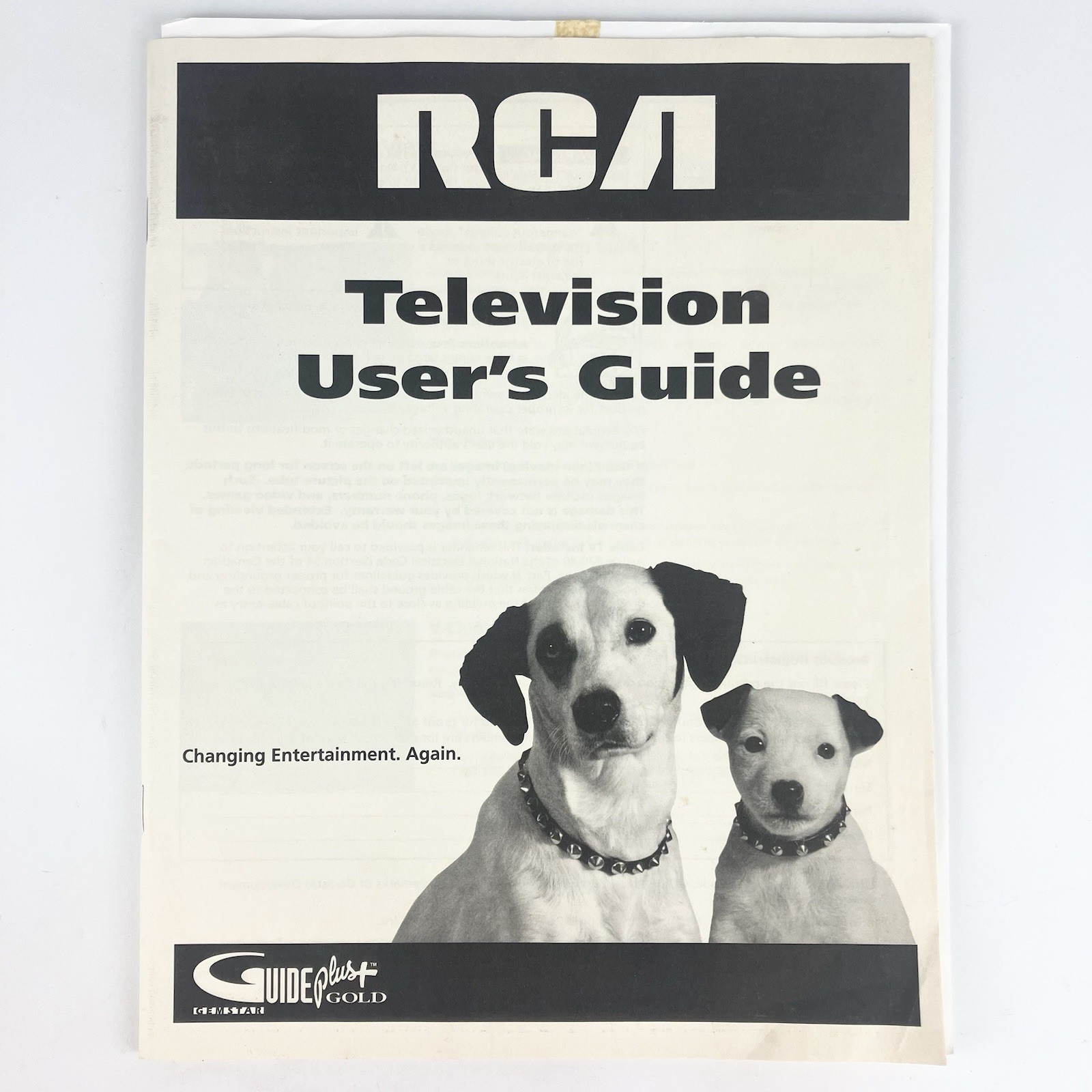 2001 RCA Television Users Guide OEM Original Manual TOCOM 1552628A