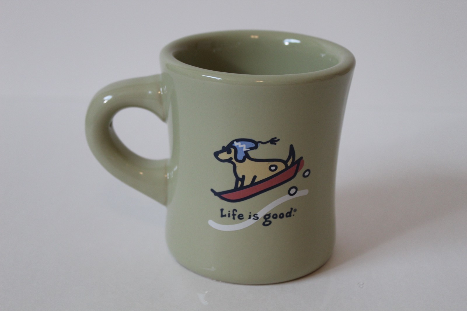 Life is good 10 oz Diner Style Ceramic Coffee Mug