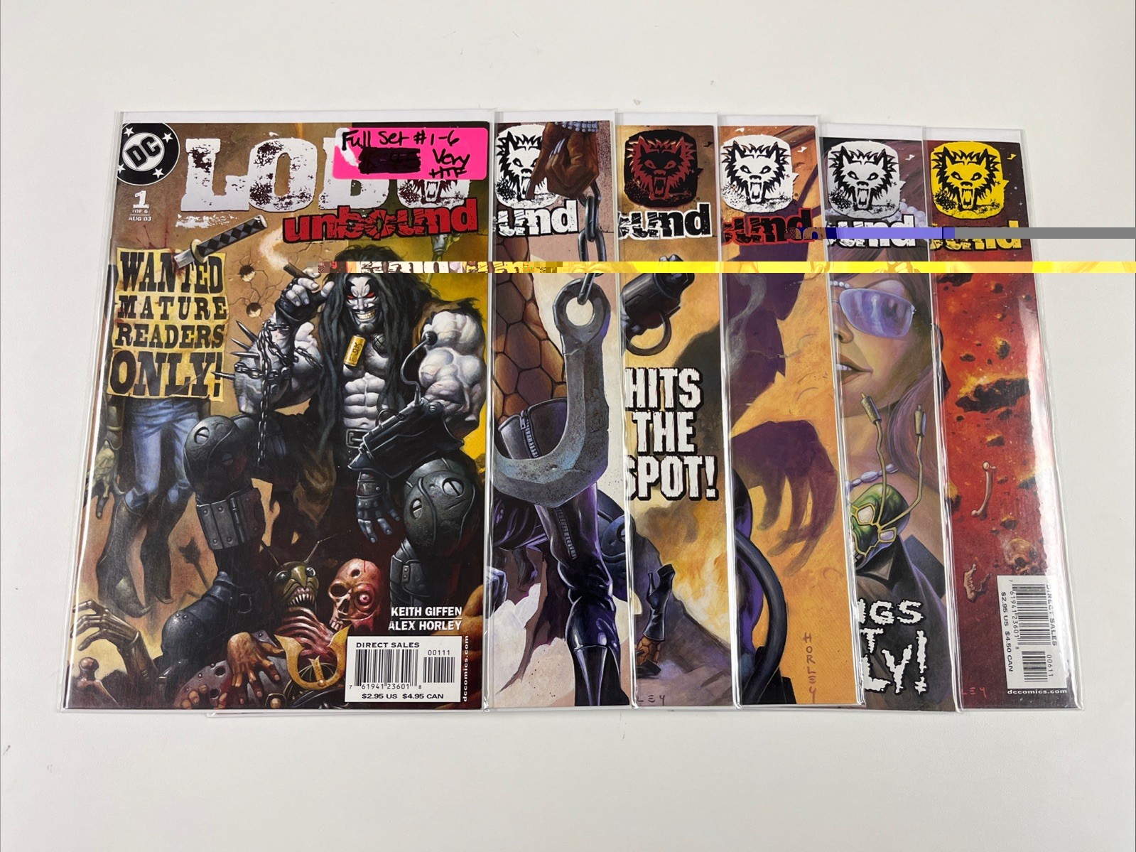 Lobo Unbound #1-6 (Complete 2003 DC Series) Lot Set 1 2 3 4 5 6 Giffen Very HTF