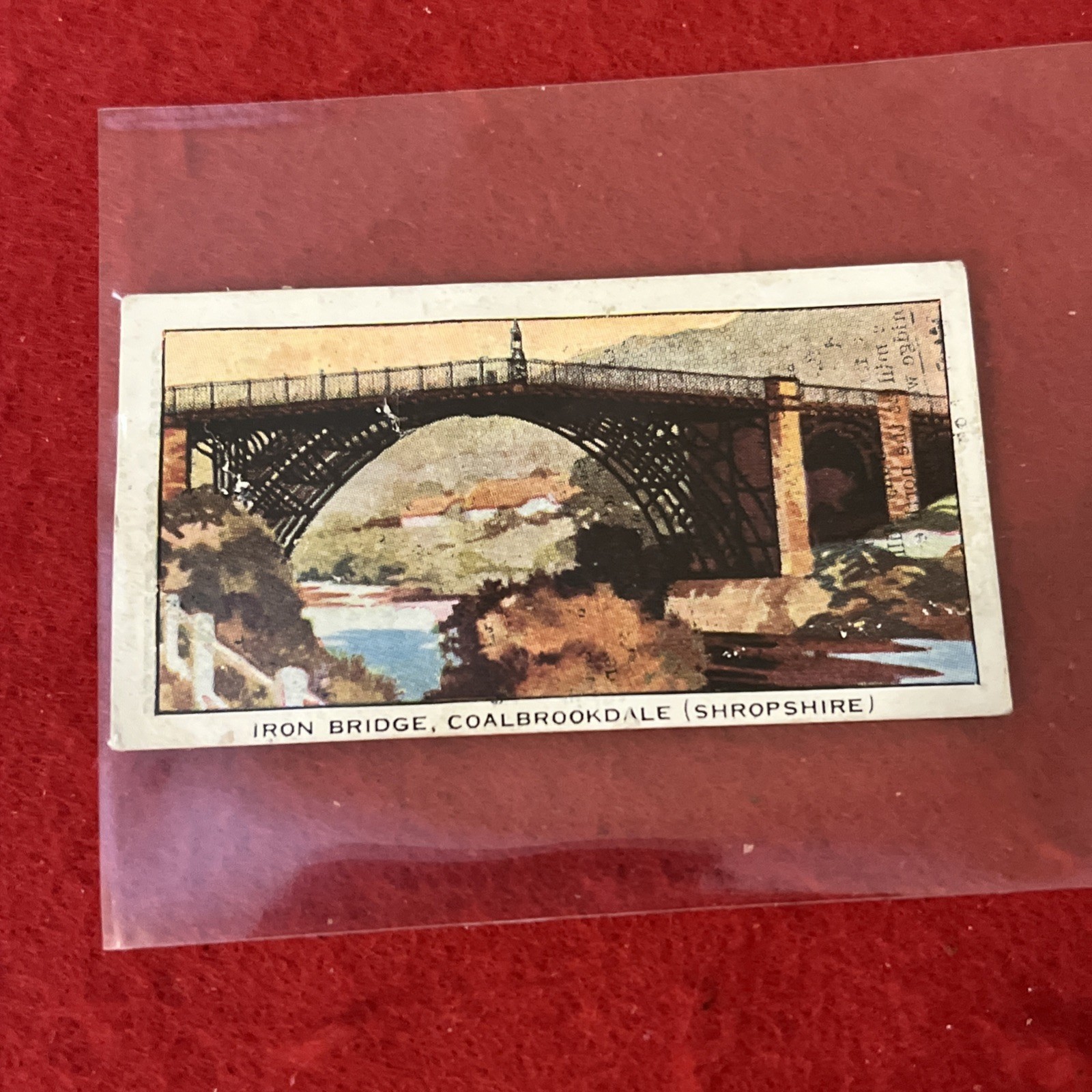 1937 C.W.S. “Famous Bridges” THE IRON BRIDGE - COALBROOKDALE Tobacco Card #14