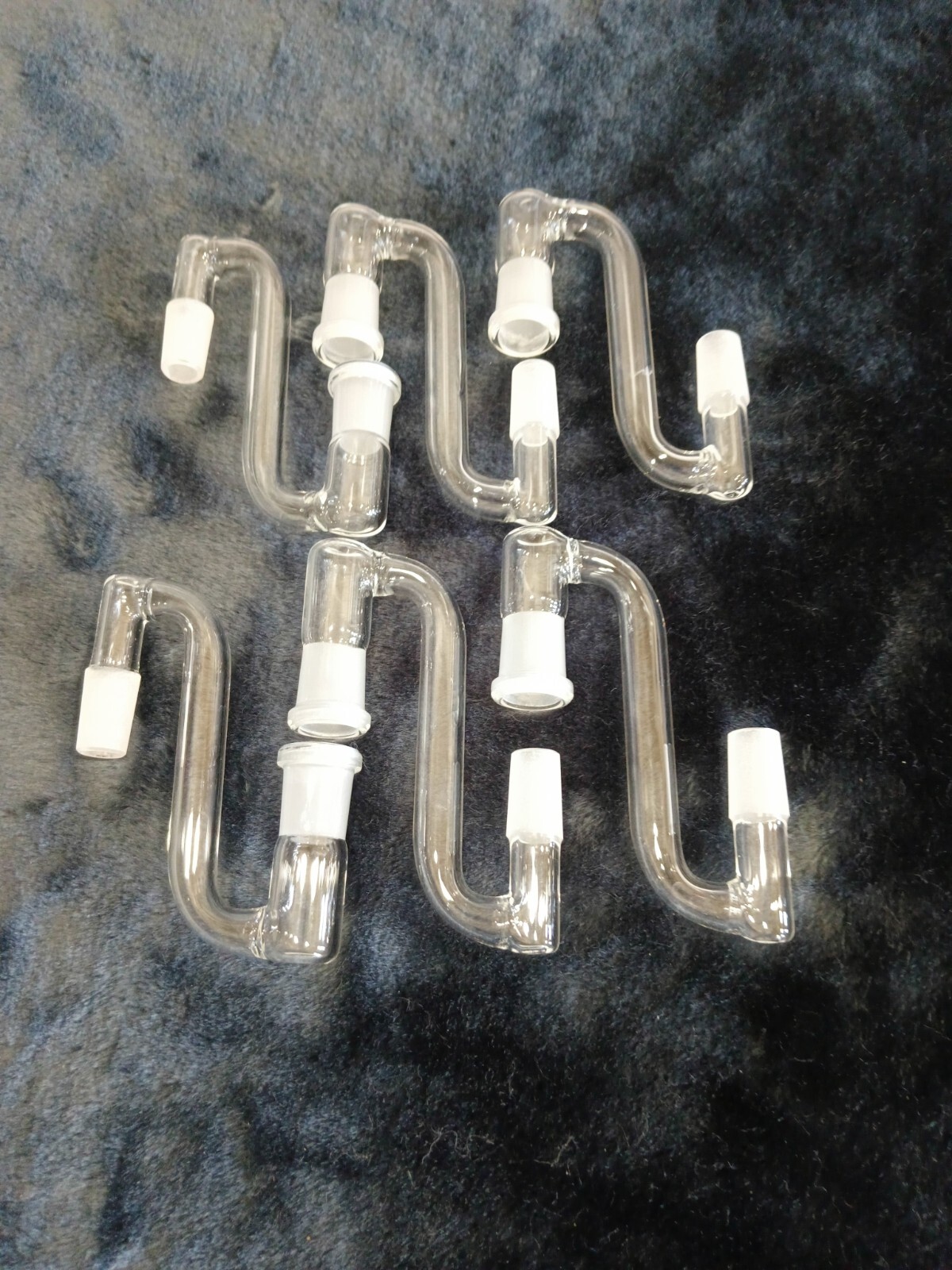 WHOLESALE LOT  14mm Male to 14mm Female Extender Glass Dropdown Bowl Adapter