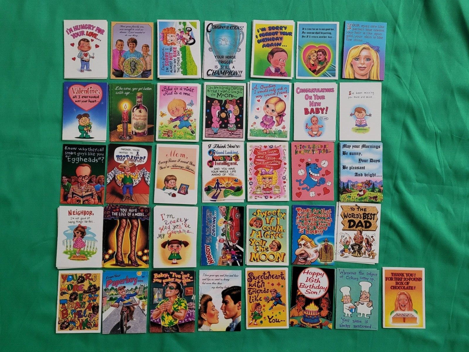 Topps Gruesome Greeting Cards 1992 Lot of 9 Random Collectible Gift Vintage Fun Topps Gruesome Greeting Cards 1992 Lot of 9 Random Collectible Gift Vintage Fun