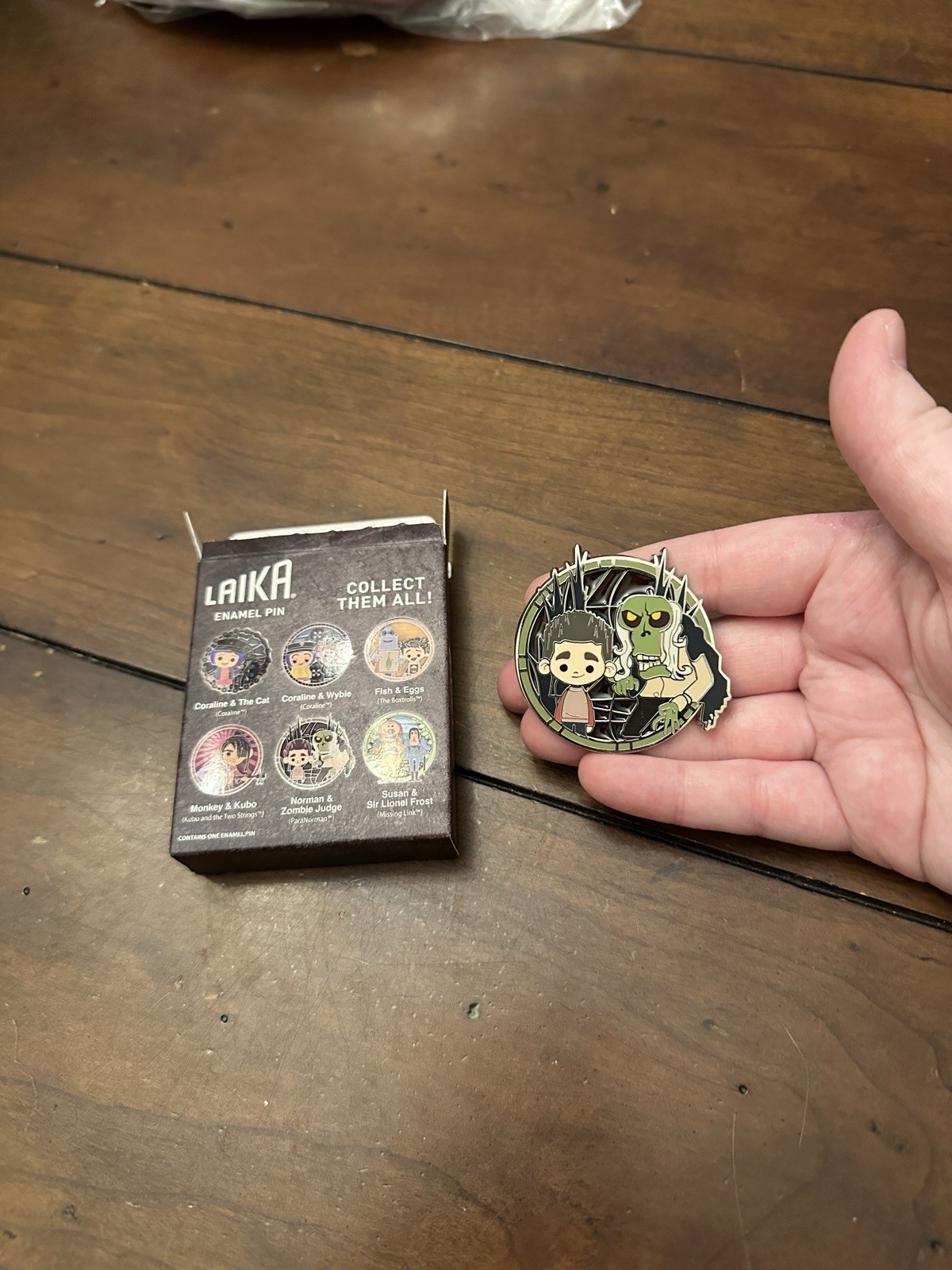 Collectible Pin: Norman And Zombie Judge - ParaNorman - Laika - OPEN - New