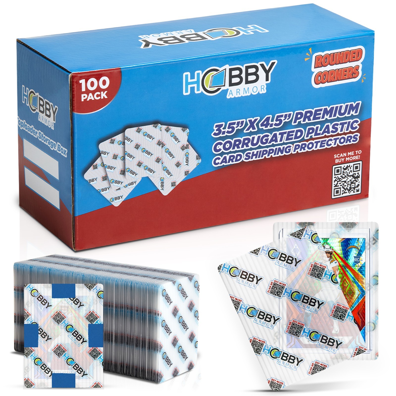 Hobby Armor Premium Plastic Trading Card Shipping Protectors 3.5\