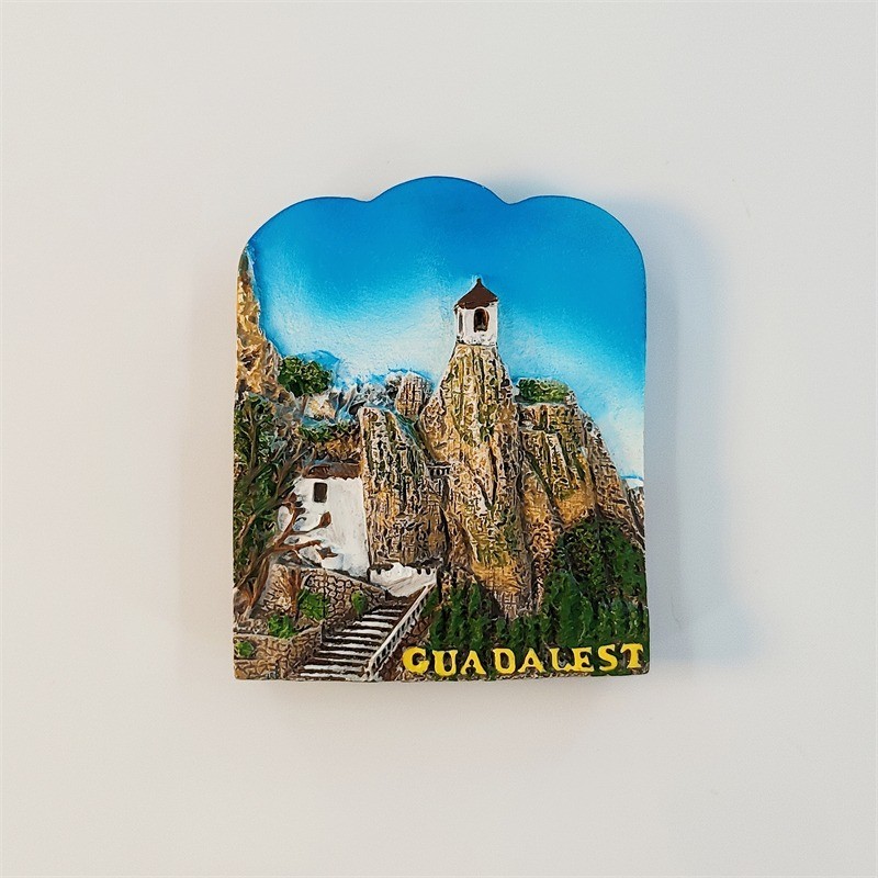 Spain Alicante Collectible Tourist Tourism Souvenir 3D Resin Fridge Magnet Craft