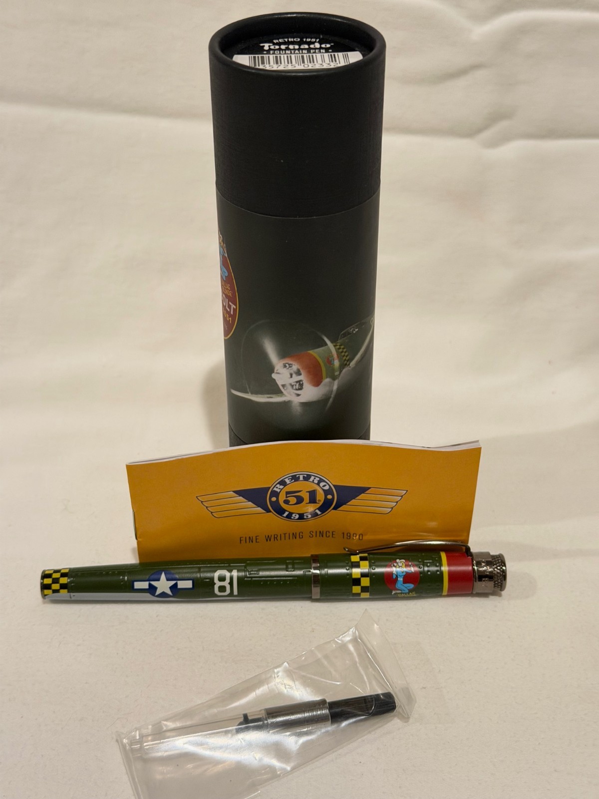 Retro 1951 Tornado P-47 Thunderbolt VRF-2247-M Fountain Pen