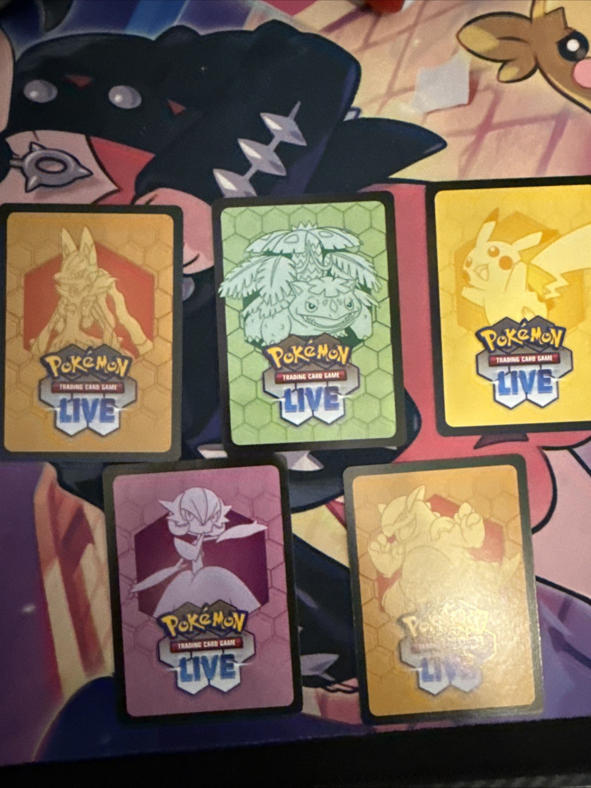 5 Code Cards From The New Set Pitch Black Not Used Very Good Condition 5 Code Cards From The New Set Pitch Black Not Used Very Good Condition