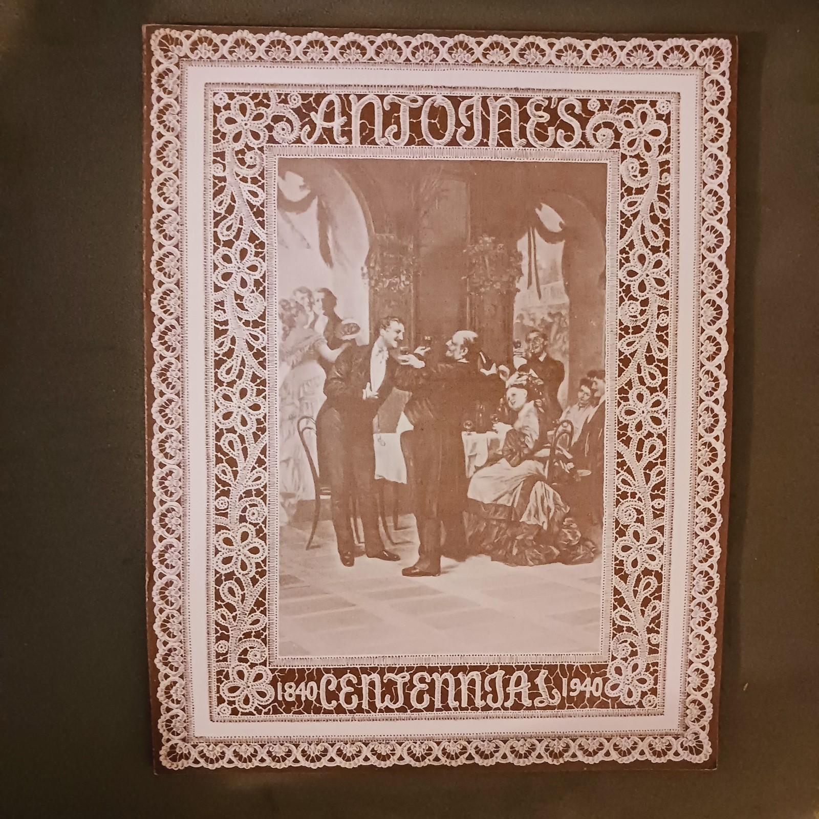 4 Vtg. Menus RESTAURANT ANTOINE'S NEW ORLEANS 1840-1940 CENTENNIAL Souvenir Lot