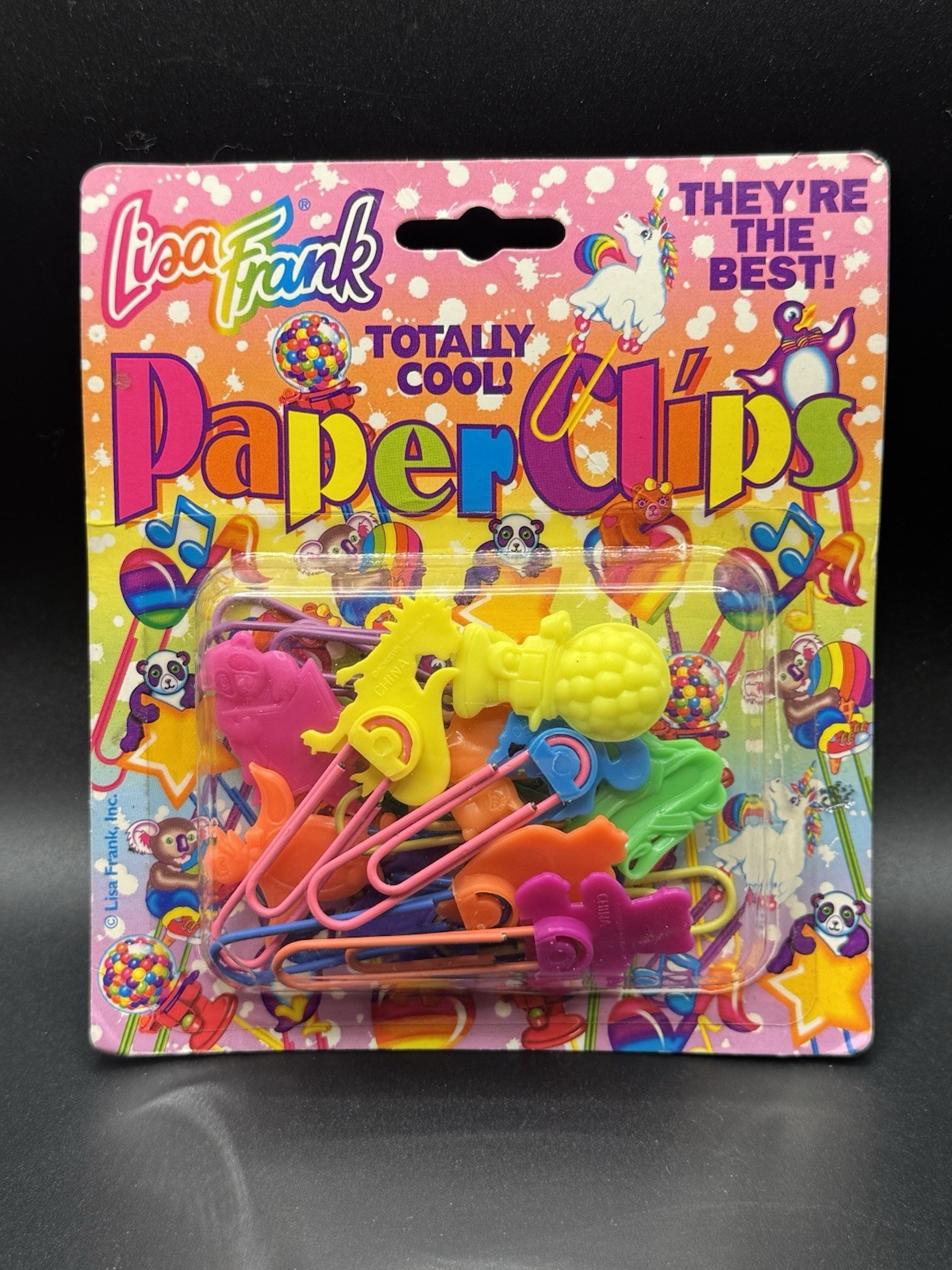 Vintage Lisa Frank Big Paperclips 10 Character Totally Cool 1990s NEW RARE NOS Vintage Lisa Frank Big Paperclips 10 Character Totally Cool 1990s NEW RARE NOS