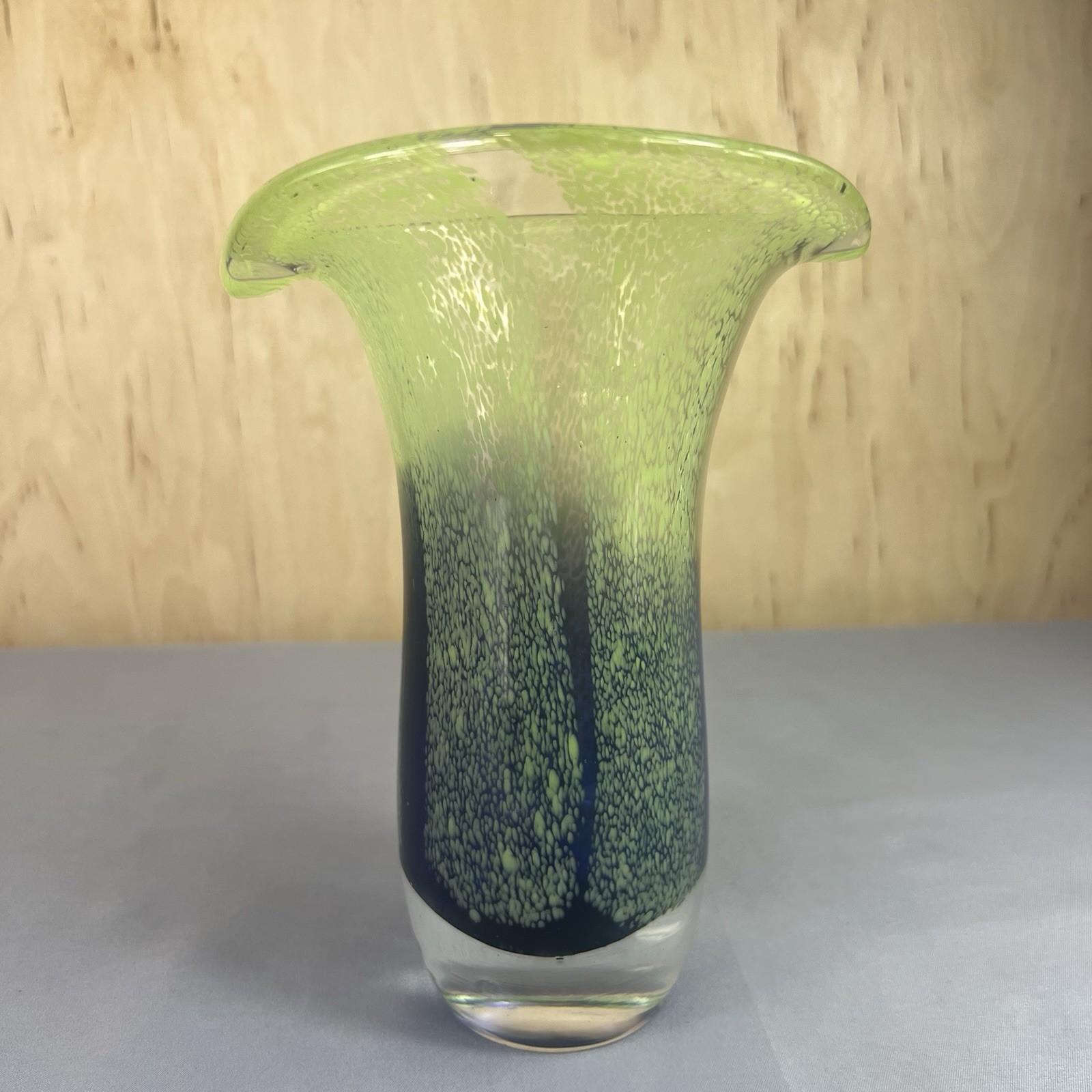 Vintage  Teleflora Green Purple Speckled 8\