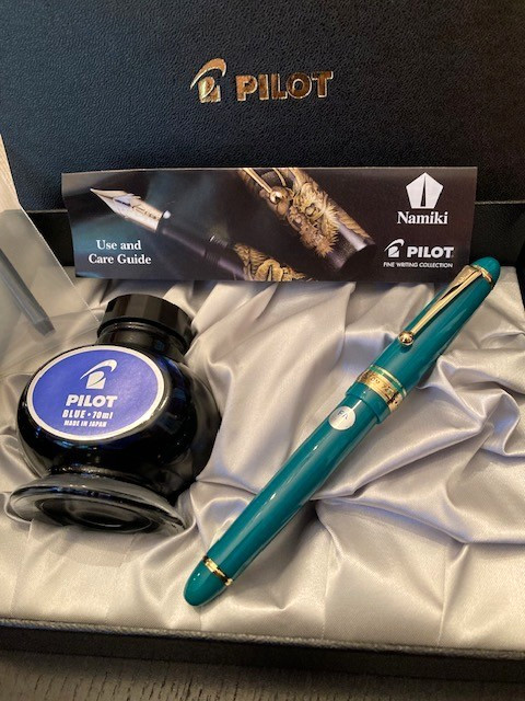 Pilot Custom 743 Green Verdigris U.S. Exclusive Fountain Pen w/Falcon Nib New