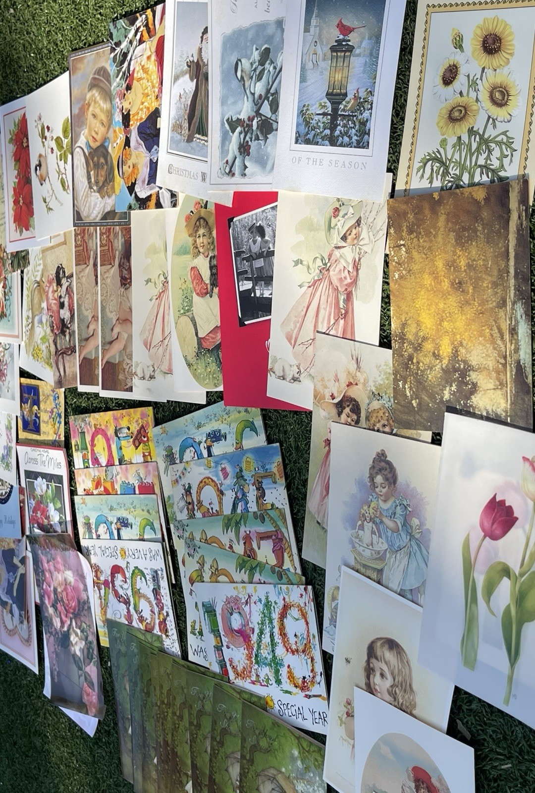 Lot of 60+ Unused Greeting Cards Assorted Themes Holidays, Birthday, Vintage