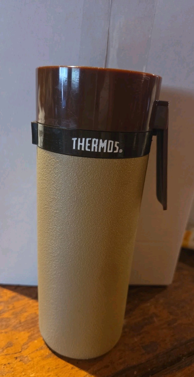 Vintage Tan/Brown Thermos 10oz. Model #260