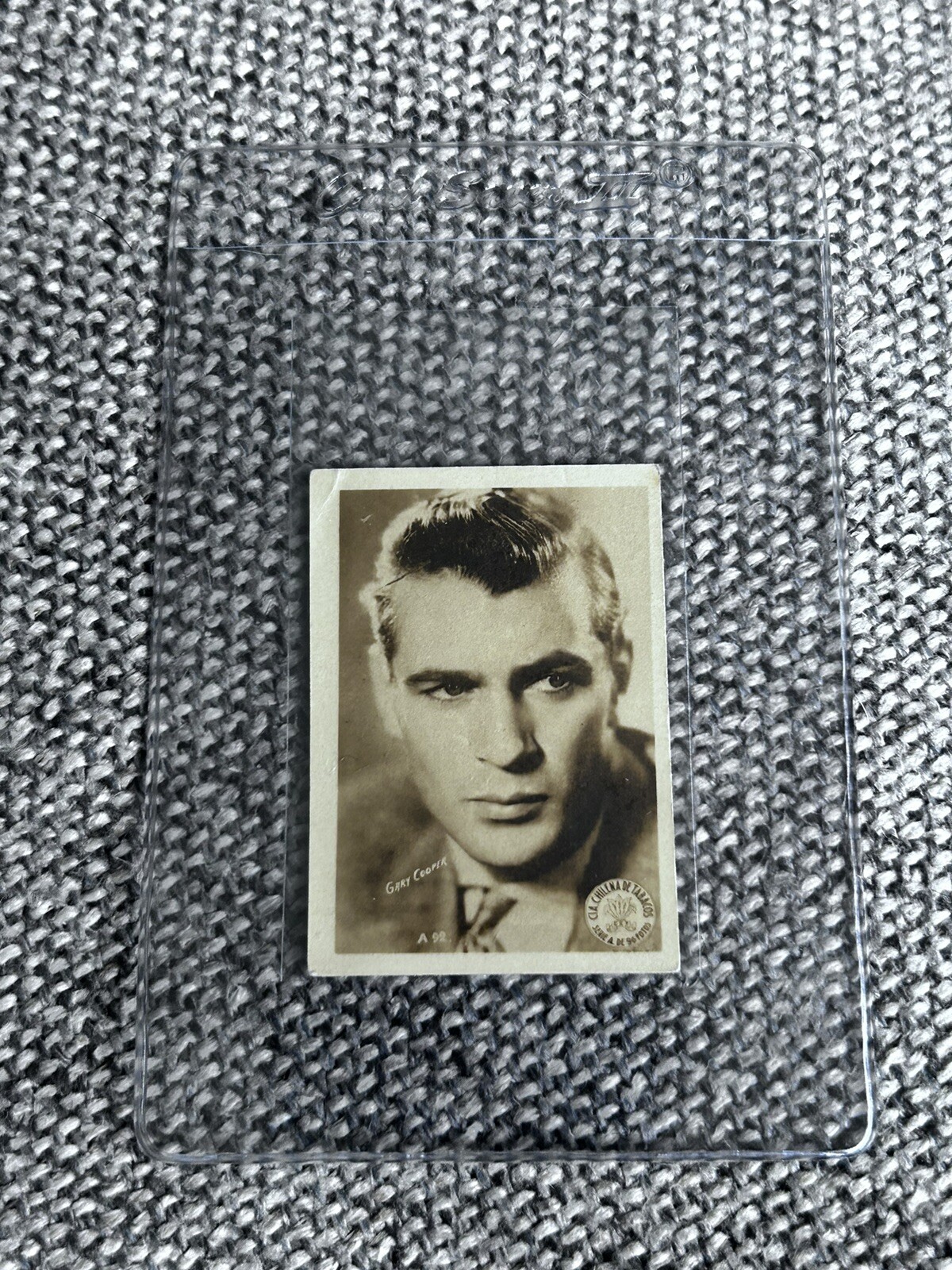 Cia Chilena de Tobaccos Gary Cooper A92 Tobacco Card Rare 1932