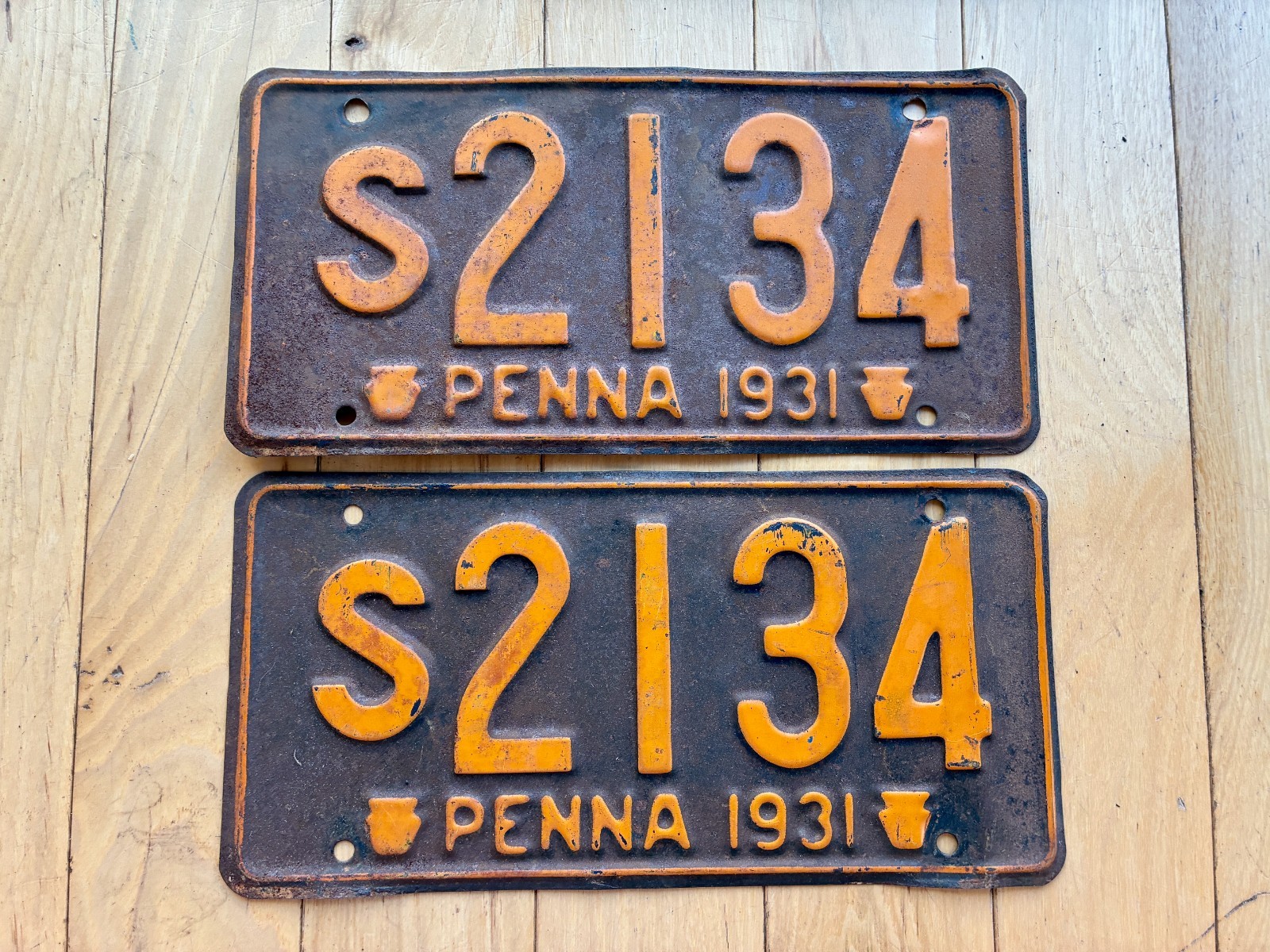 1931 Pennsylvania License Plate Pair 1931 Pennsylvania License Plate Pair