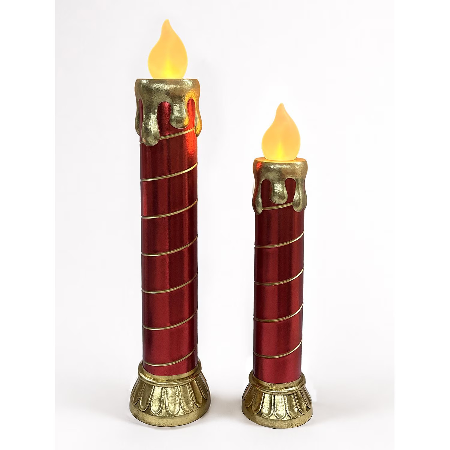  Member's Mark Pre-Lit Oversized Candlesticks, Set of 2