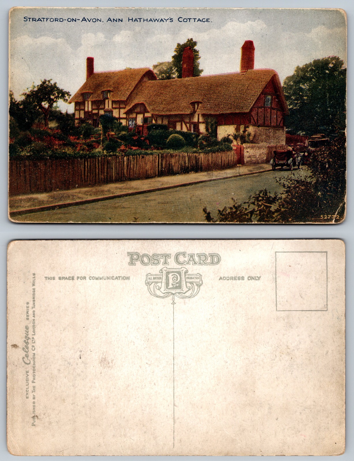 Stratford On Avon Ann Hathaways Cottage Postcard