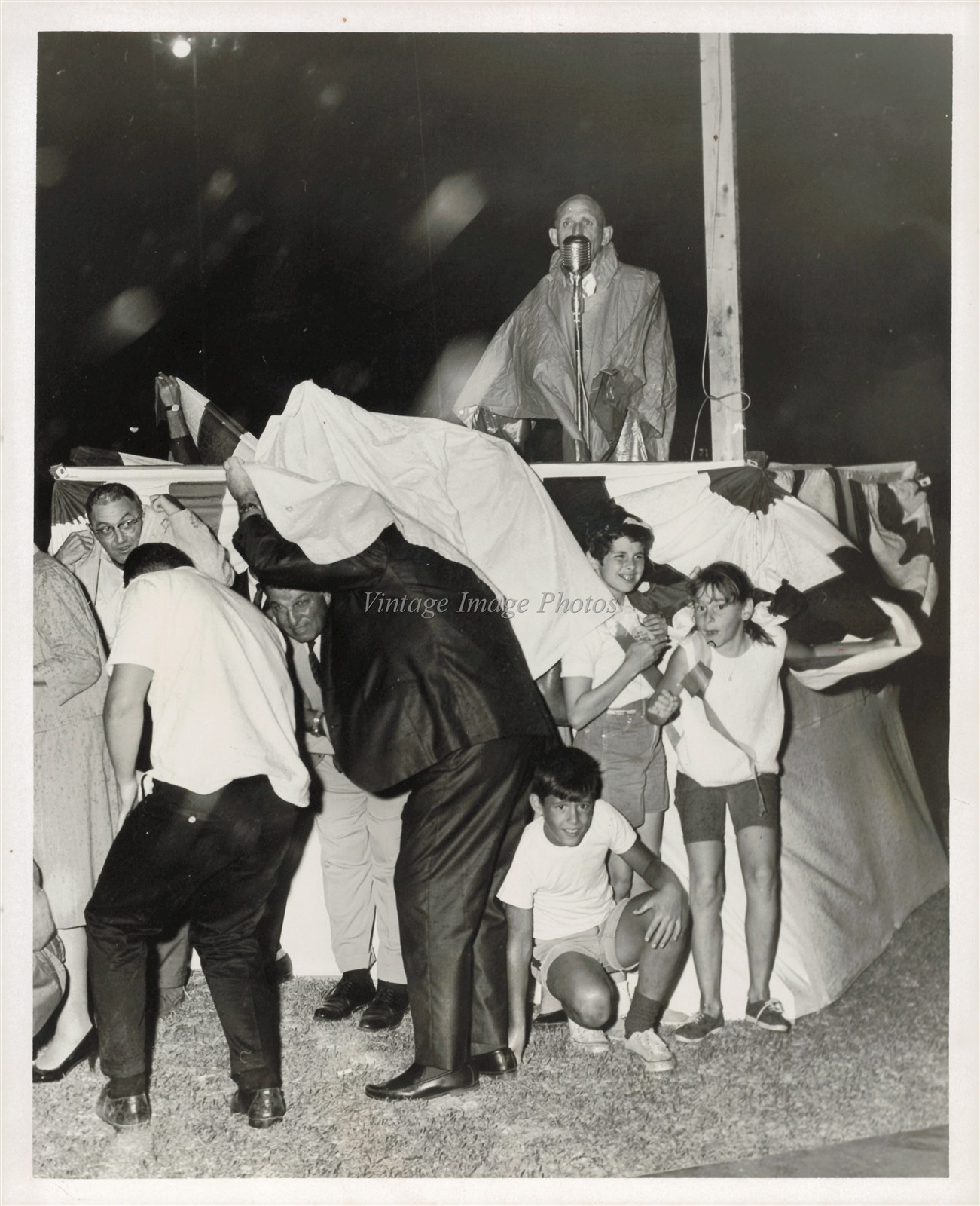 1966 Miami Beach Stage Event Crowd Performance Photo 8X10