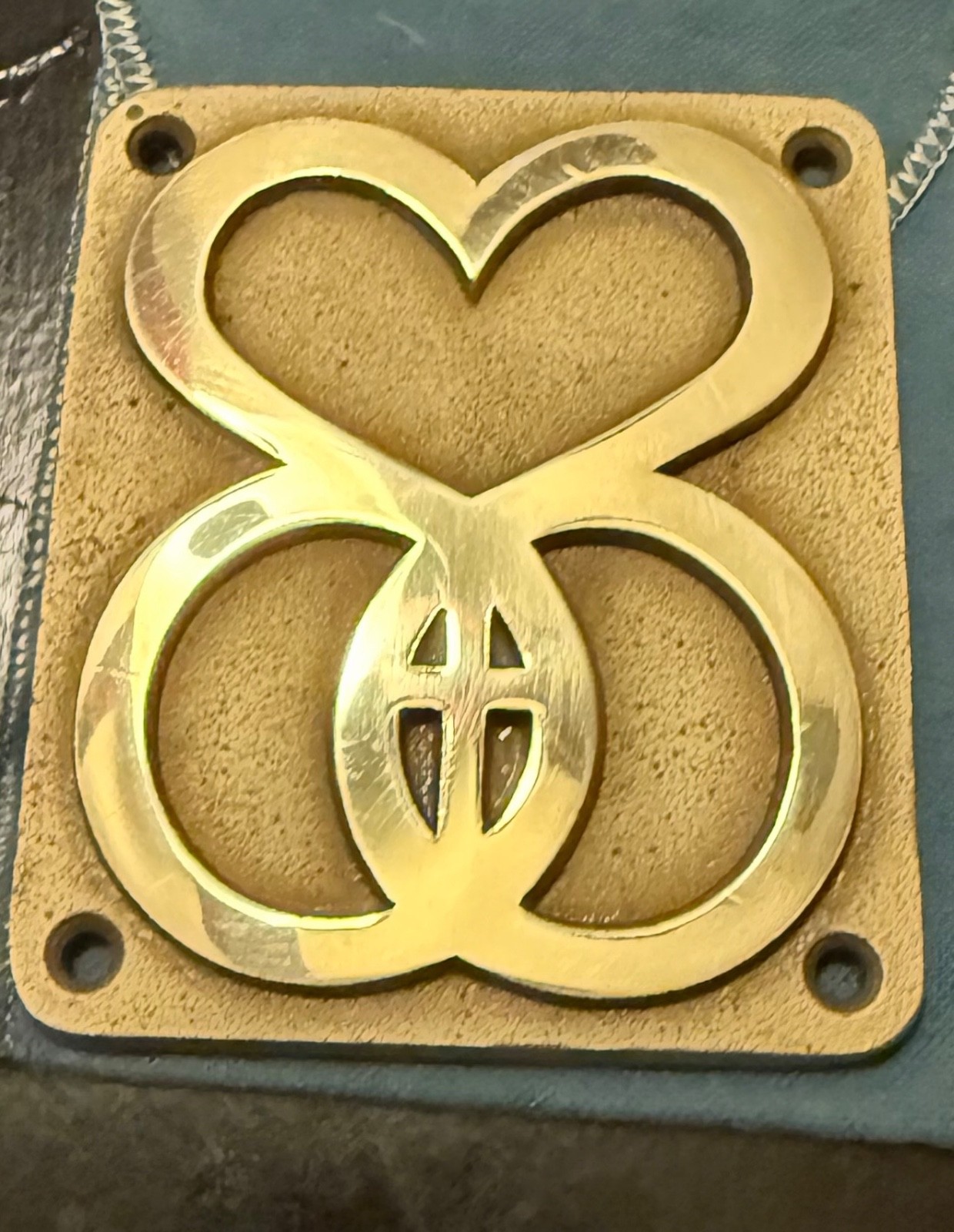 RARE 1979 James Avery Marriage Encounter Wall Art Decor Plaque Paperweight Brass RARE 1979 James Avery Marriage Encounter Wall Art Decor Plaque Paperweight Brass