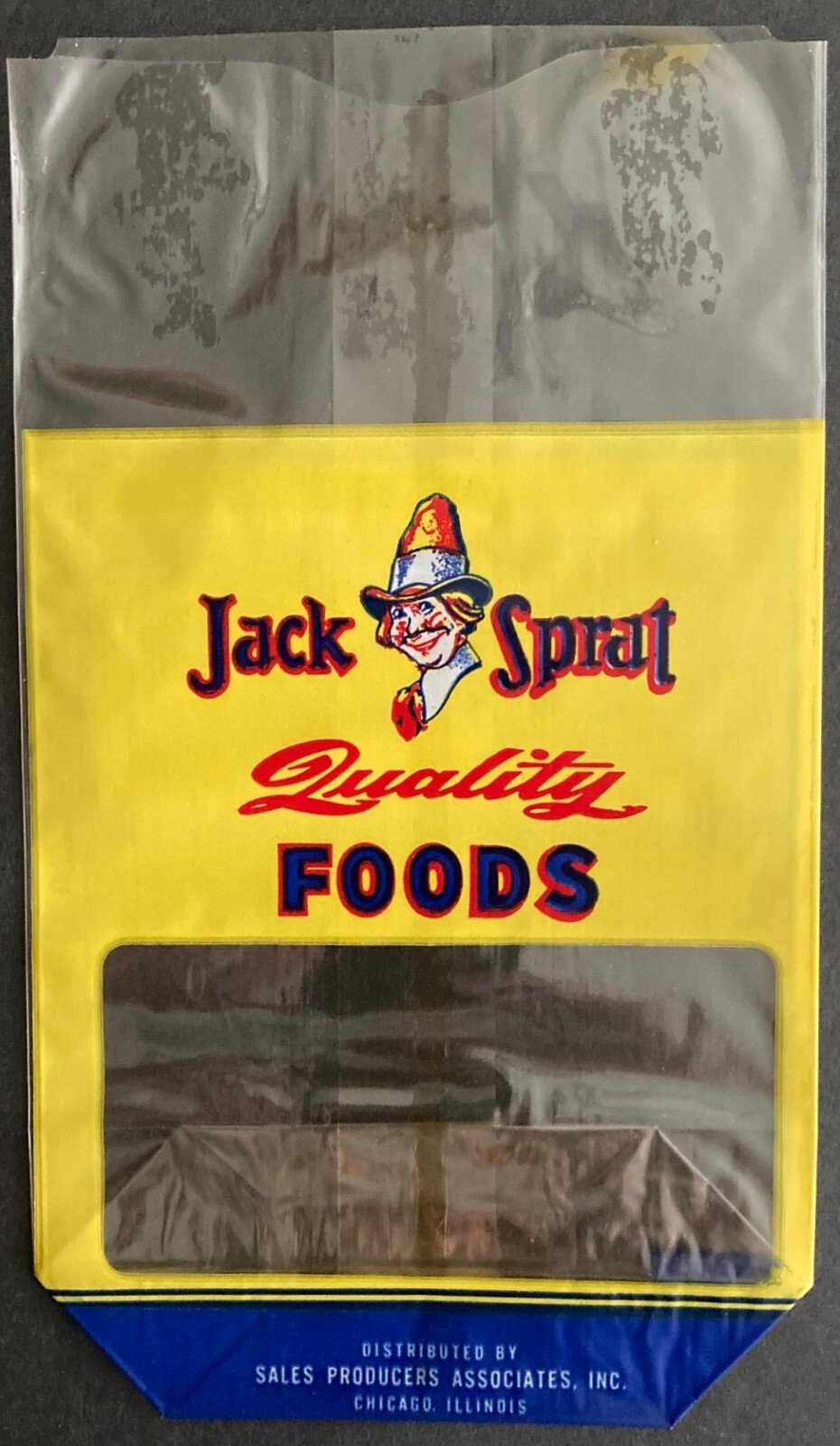 c-1930s Lot of Four (4) Jack Sprat Quality Food Bags- Chicago, Illinois  \