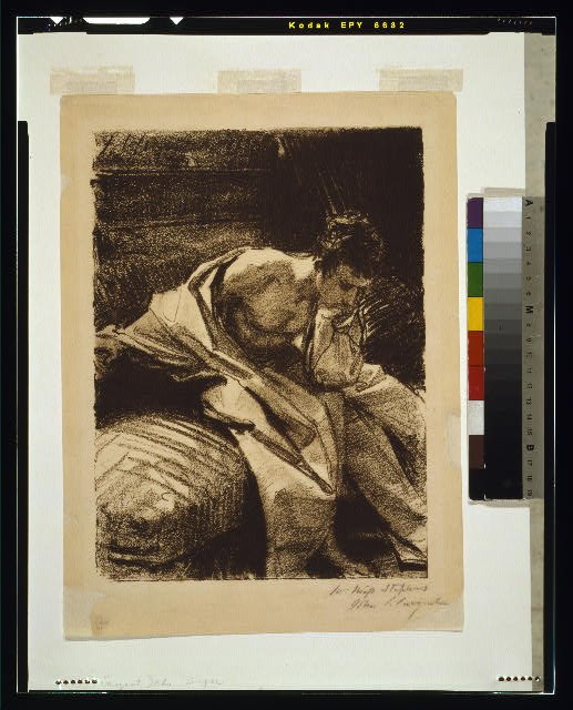 Photo:1895 Young Man Seated Study Sketch Figure Drawing