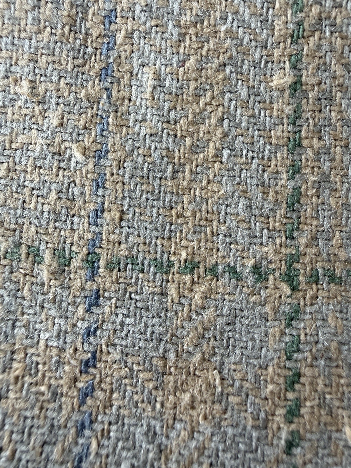 Vintage Wool silk blend noil Fabric 62