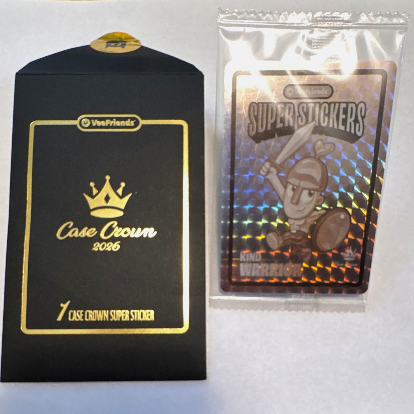 VeeFriends Case Crown 2026 Super Stickers Kind Warrior #1 Hologram Sticker