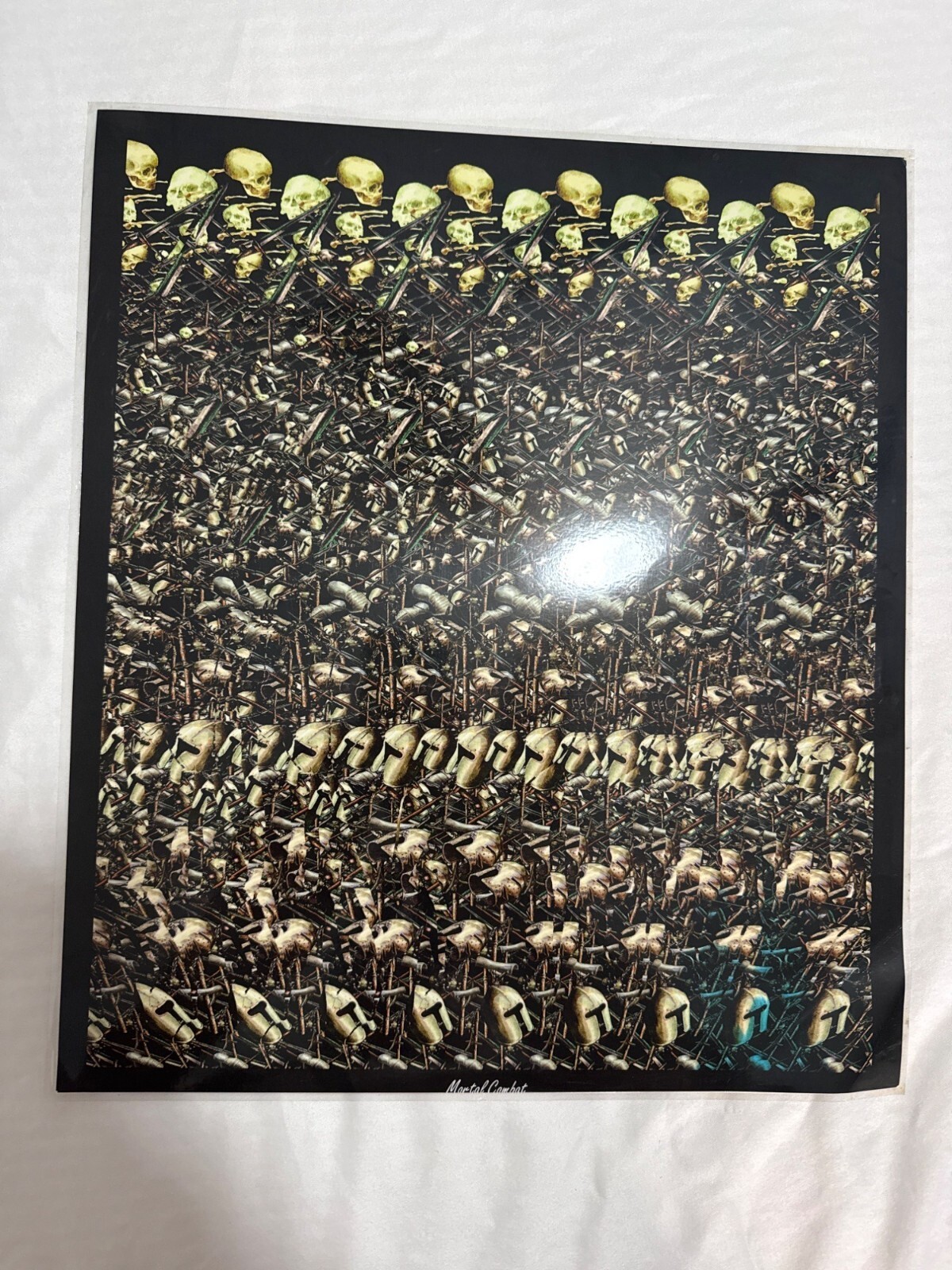 Mortal Kombat & Calgary Stampede 3D Stereogram two sided Poster             42-2