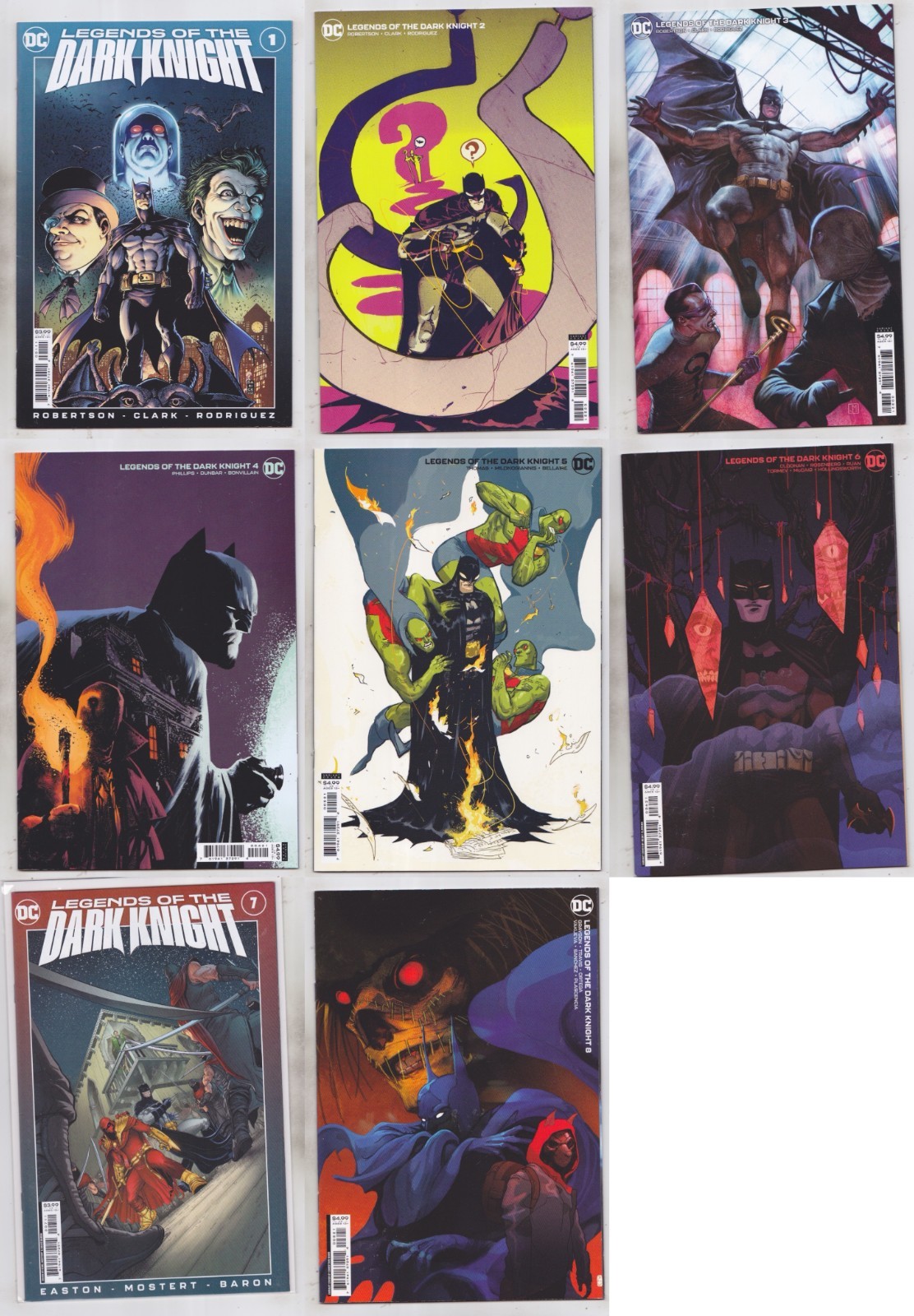 Batman Legends of the Dark Knight 1-8 Complete Set 2021 Series Full Run