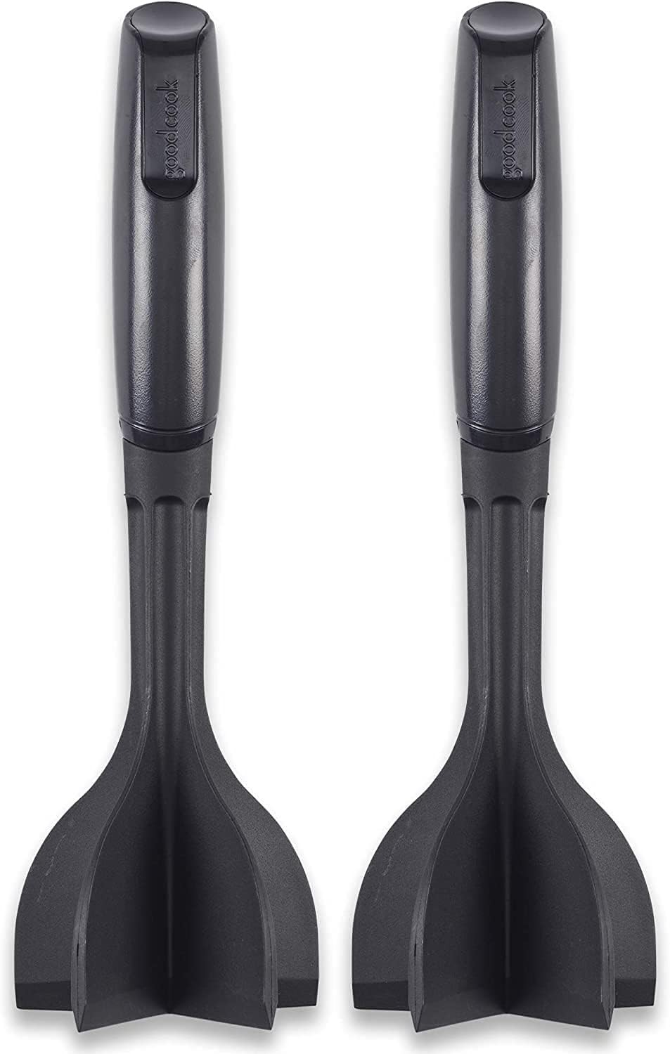 GoodCook Heat-Resistant Nylon Meat Choppers Set of 2 5-Blade Black