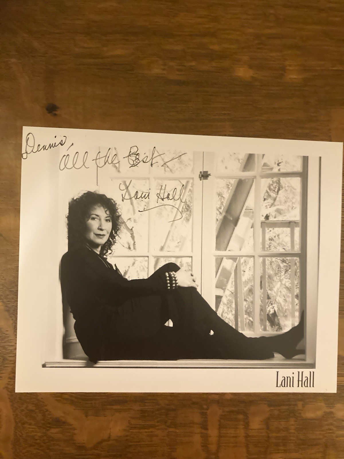 Lani Hall- SIgned B&W Photograph