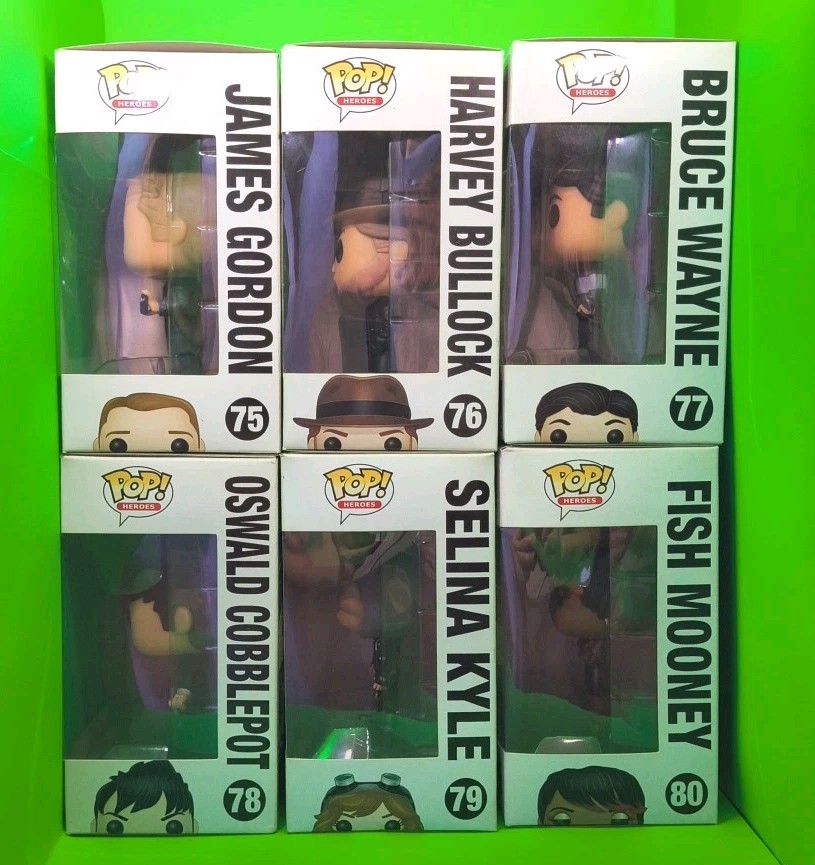 Gotham Funko Pop Full Set #75 #76 #77 #78 #79 #80 Rare TV Series Collectible Lot Gotham Funko Pop Full Set #75 #76 #77 #78 #79 #80 Rare TV Series Collectible Lot