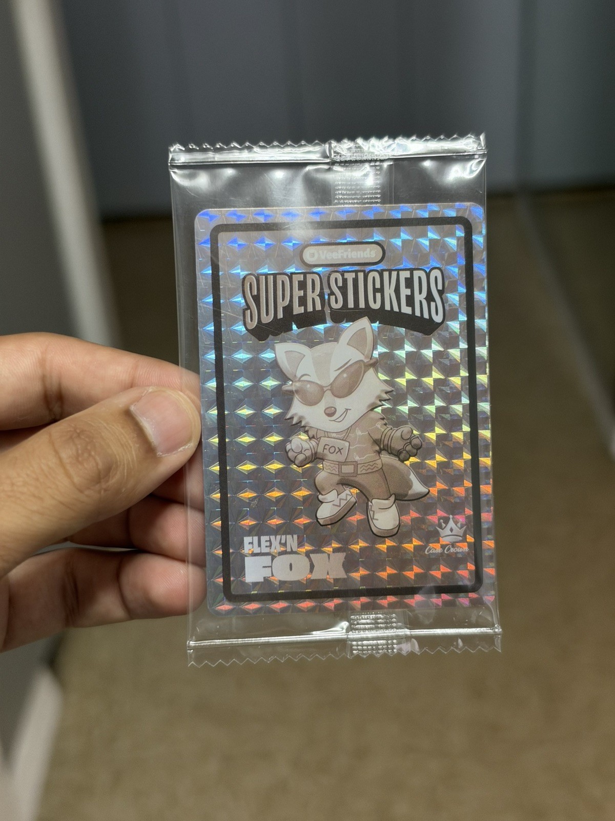 2026 VeeFriends Collectible Coins “FLEXIN FOX” Case Crown Sticker Silver 🔥