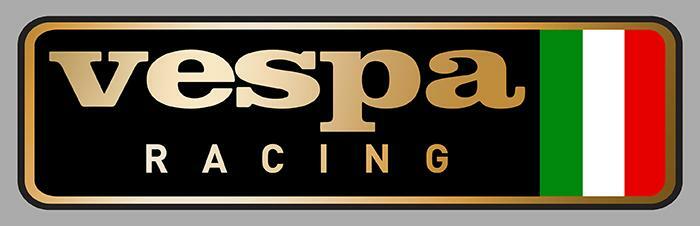 Vespa Racing Laminated Vinyl Sticker Vespa Racing Laminated Vinyl Sticker