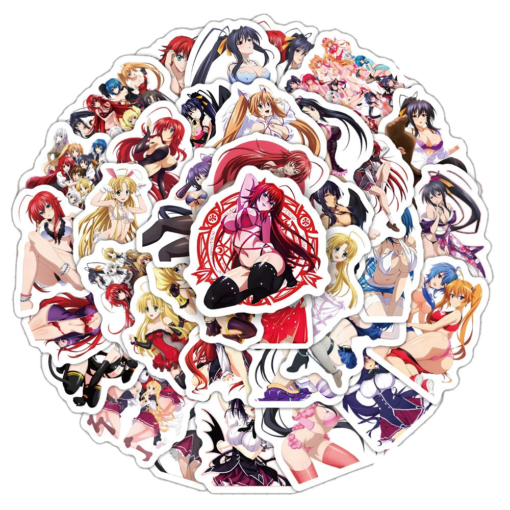 Sexy Anime Girl Stickers 60 Pack High School DxD Cute Bikini Decal Set Akeno Sexy Anime Girl Stickers 60 Pack High School DxD Cute Bikini Decal Set Akeno